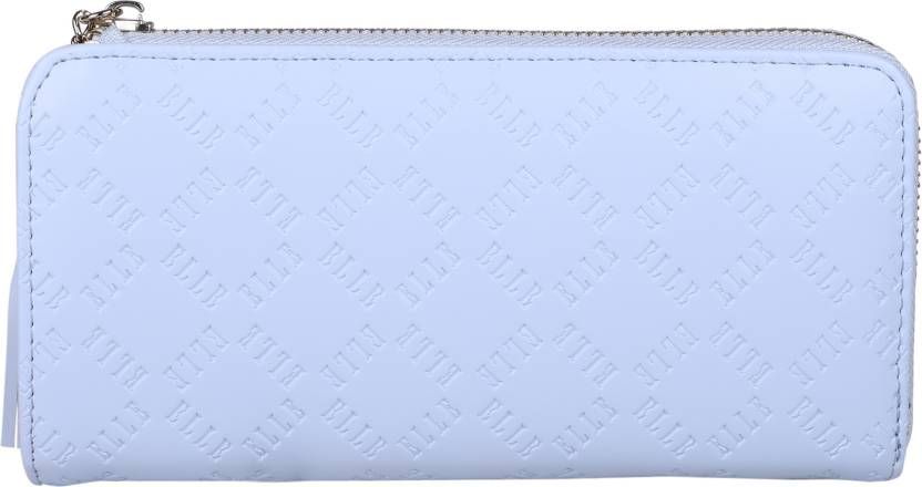 Women Blue Artificial Leather Wallet